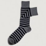 Calzini Lunghi Ralph Lauren DOT STRIPE-CREW-2 PACK Blu - Foto 4