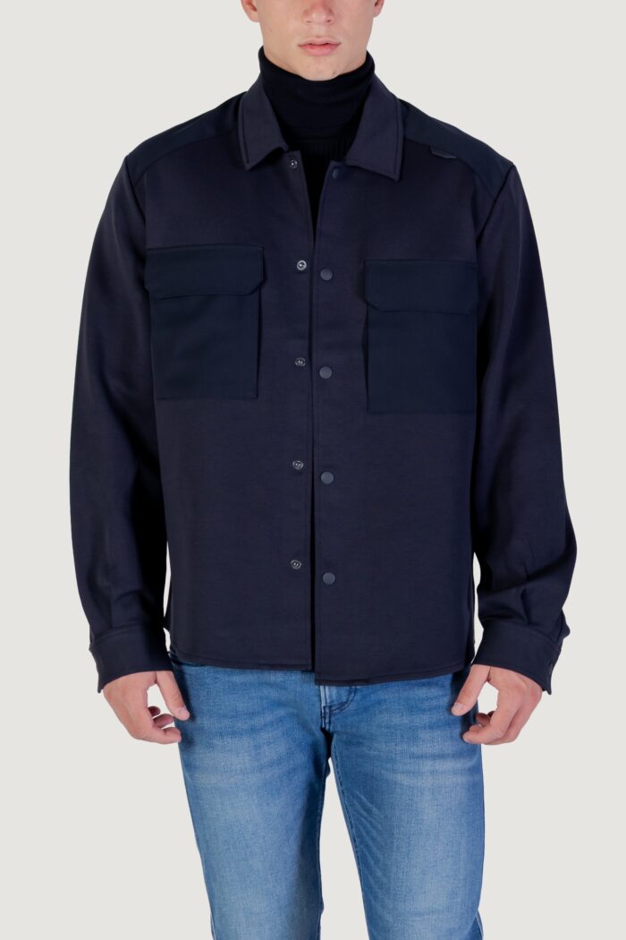 Camicia manica lunga Antony Morato Regular fit Blu marine – MMSL00771-FA150168