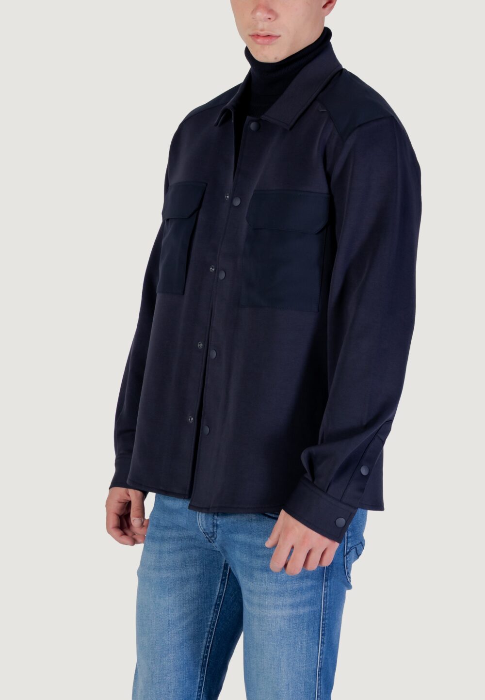 Camicia manica lunga Antony Morato Regular fit Blu marine - Foto 3