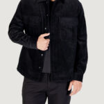 Camicia manica lunga Antony Morato REGULAR FIT WITH LOGOED METAL BADGE Nero - Foto 1