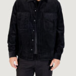 Camicia manica lunga Antony Morato REGULAR FIT WITH LOGOED METAL BADGE Nero - Foto 5