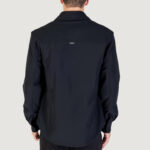 Camicia manica lunga Antony Morato REGULAR FIT WITH LOGOED METAL BADGE Nero - Foto 4