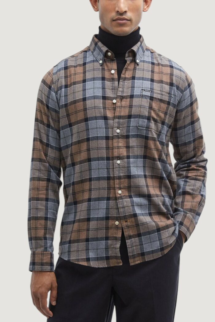 Camicia manica lunga Barbour PORTDOWN TAILORED SHIRT Beige – MSH5035