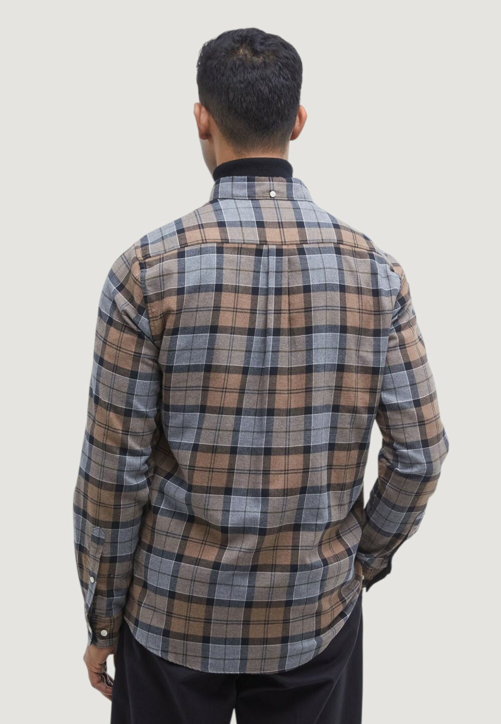 Camicia manica lunga Barbour PORTDOWN TAILORED SHIRT Beige - Foto 2