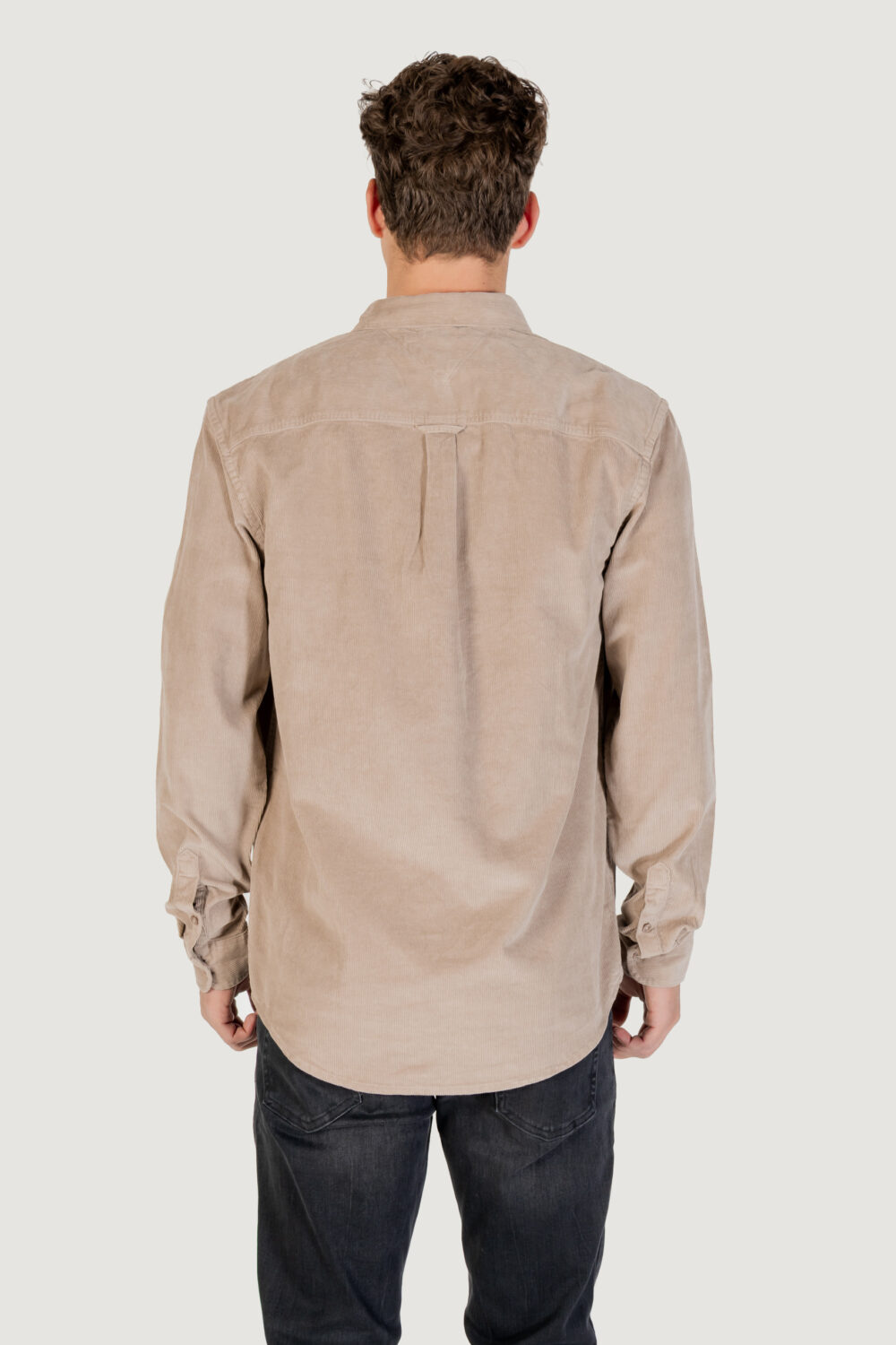 Camicia manica lunga Tommy Hilfiger Jeans TJM REG BABY CORD SH Beige scuro - Foto 4