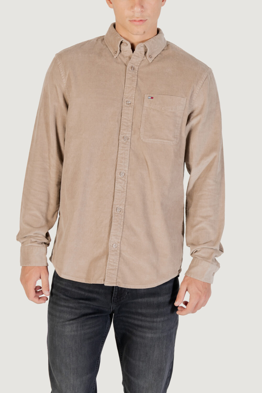 Camicia manica lunga Tommy Hilfiger Jeans TJM REG BABY CORD SH Beige scuro - Foto 5