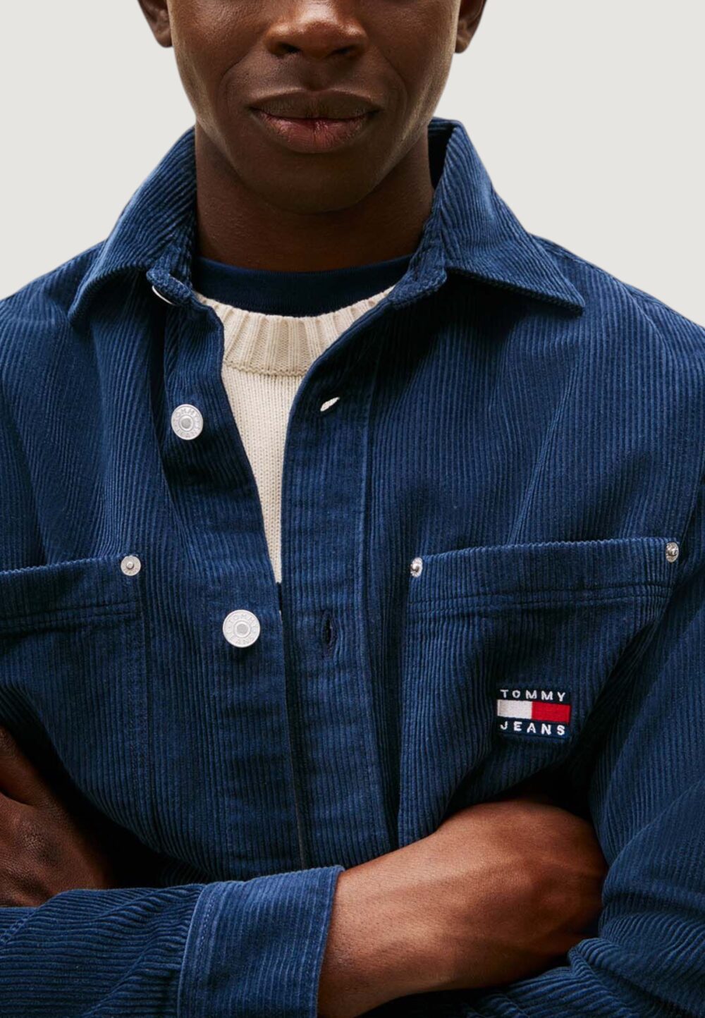 Camicia manica lunga Tommy Hilfiger Jeans TJM RLX WASHED CORD Blue scuro - Foto 4