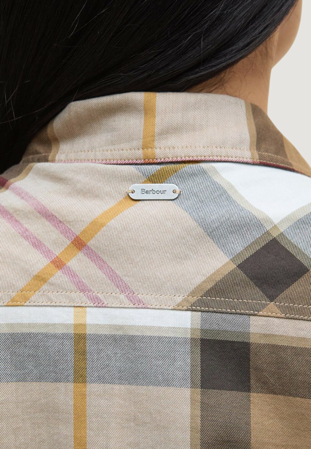 Camicia manica lunga Barbour BREDON SHIRT Beige scuro - Foto 3
