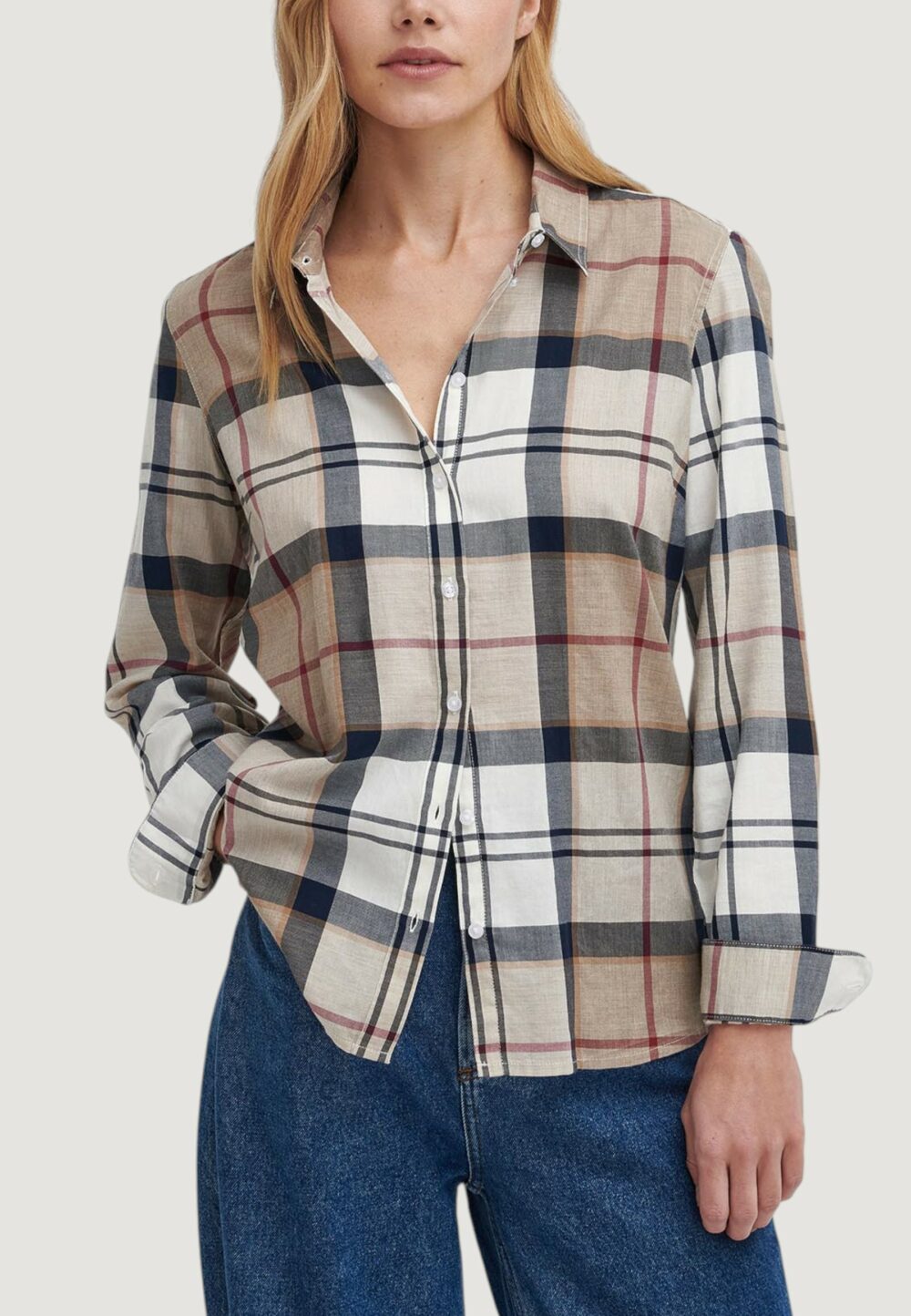 Camicia manica lunga Barbour BREDON SHIRT Blu - Foto 1
