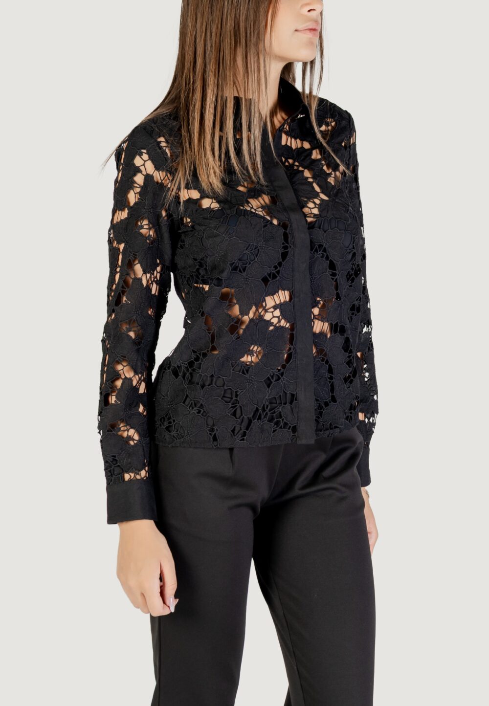 Camicia manica lunga Morgan De Toi  Nero - Foto 3