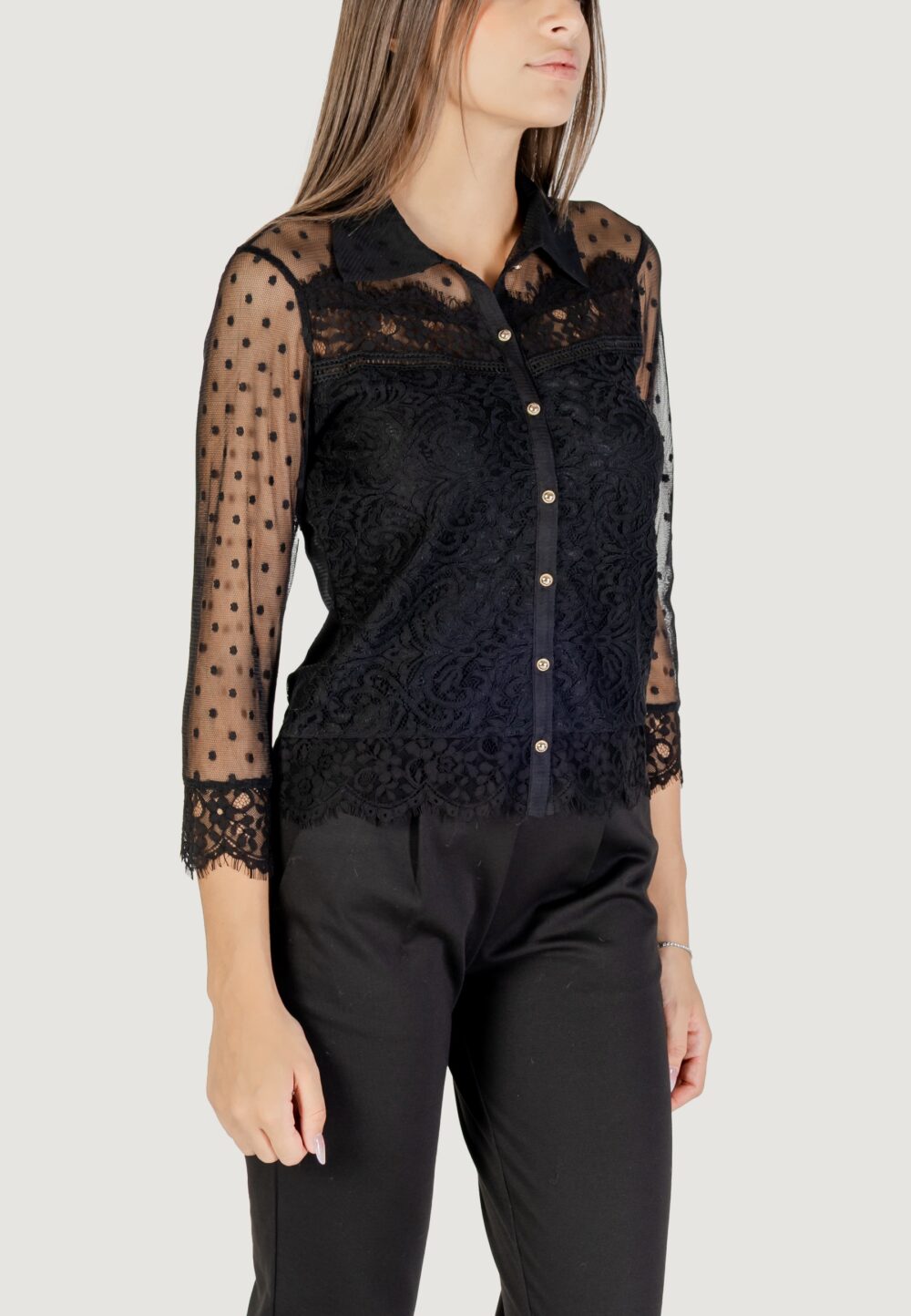 Camicia manica lunga Morgan De Toi  Nero - Foto 3