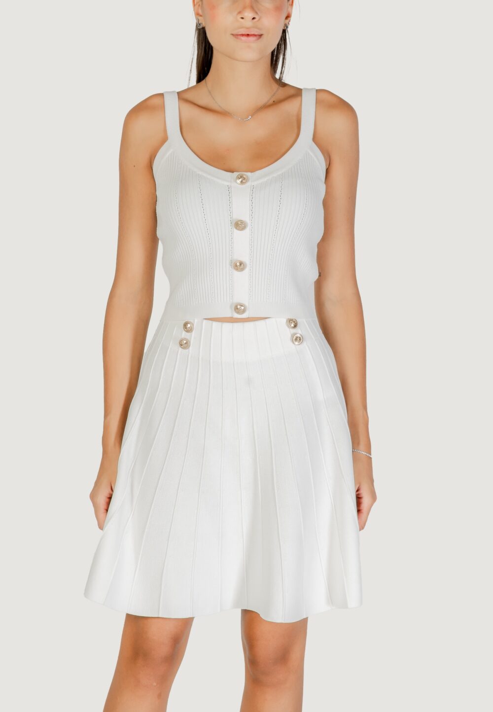Canotta Guess SL EMMIE TANK TOP SWTR Panna - Foto 1