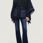 Mantella Desigual PONCHO_DENIM ALDAMA Nero - Foto 2