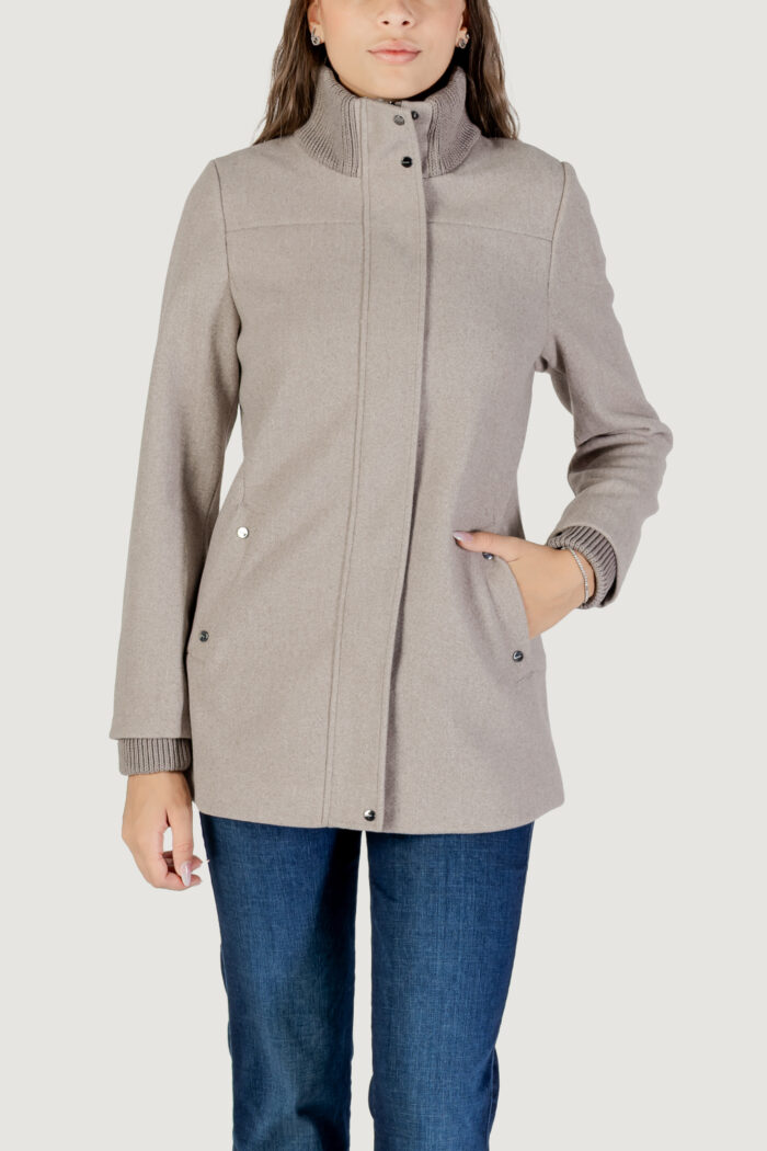 Cappotto Street One Short Coat W. Knit Details Grigio – 202113