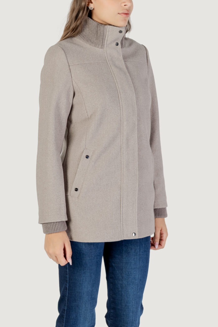 Cappotto Street One Short Coat W. Knit Details Grigio – 202113