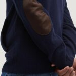 Cardigan Barbour ESSENTIAL PATCH ZIP THROUGH Blue scuro - Foto 2