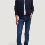 Cardigan Barbour ESSENTIAL PATCH ZIP THROUGH Blue scuro - Foto 3