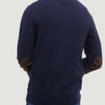Cardigan Barbour ESSENTIAL PATCH ZIP THROUGH Blue scuro - Foto 4