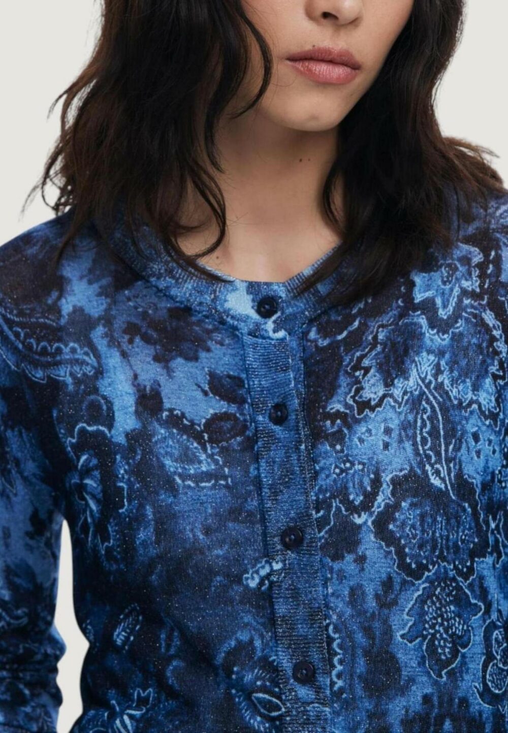 Cardigan Desigual JERS_KASSIDY Blu - Foto 4