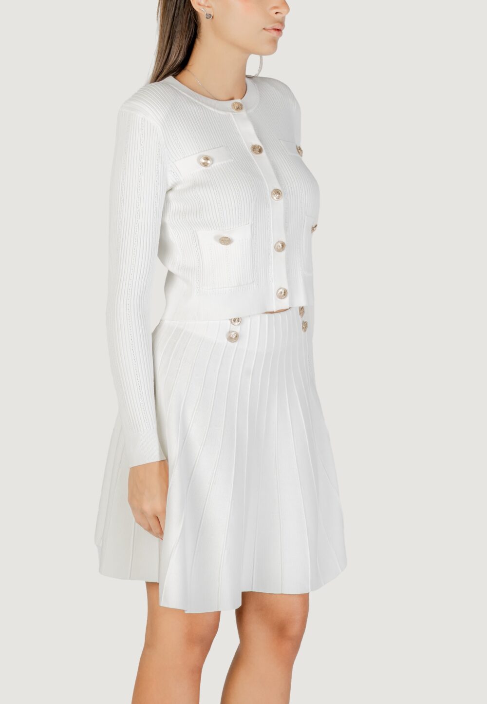 Cardigan Guess LS CN EMMIE CARDI SWTR Panna - Foto 5