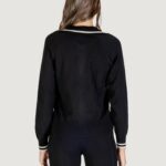 Cardigan Liu-Jo ECS MAGLIA ZIPPATA M/L Nero - Bianco - Foto 3