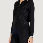 Cardigan Liu-Jo ECS MAGLIA ZIPPATA M/L Nero - Bianco - Foto 4