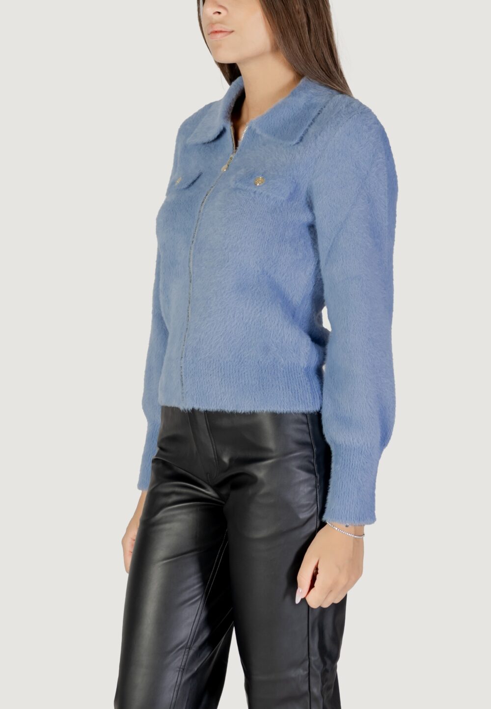 Cardigan Morgan De Toi  Celeste - Foto 4