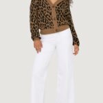 Cardigan Only ONLVIENNA LS JQ LEO CARDIGAN CC KNT Beige scuro - Foto 2