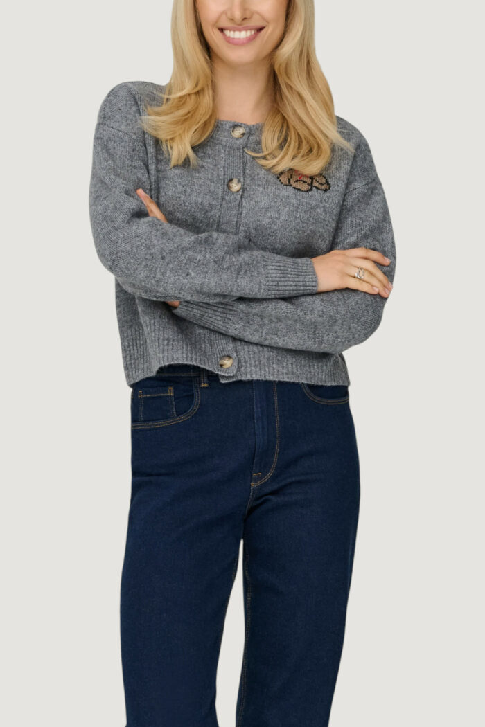 Cardigan Only Onlteddy Ls Cardigan Ex Knt Grigio – 15357743