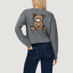 Cardigan Only Onlteddy Ls Cardigan Ex Knt Grigio - Foto 3