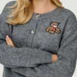 Cardigan Only Onlteddy Ls Cardigan Ex Knt Grigio - Foto 4