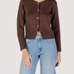Cardigan Only Onlscarlett Ls Button Cardigan Knt Marrone Scuro - Foto 1