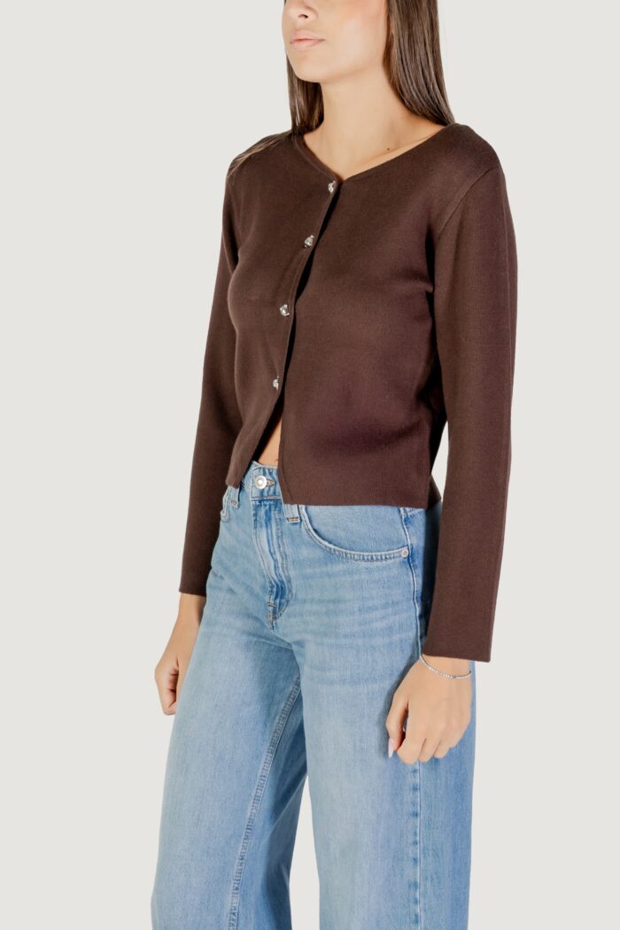Cardigan Only Onlscarlett Ls Button Cardigan Knt Marrone Scuro – 15358976