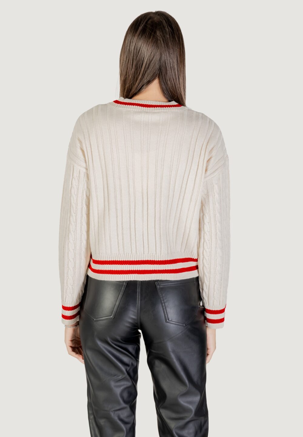 Cardigan Only Onlthale Ls Button Cardigan Knt Panna - Foto 4