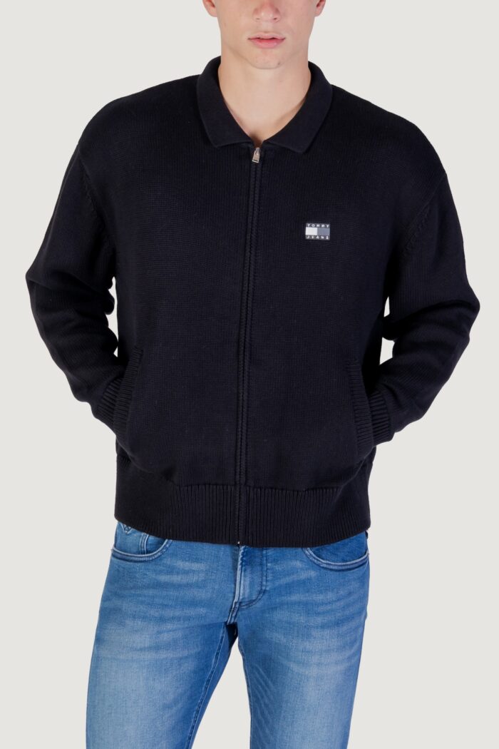 Cardigan Tommy Hilfiger TJM RLX TNL BADGE FZ Nero – DM0DM22106