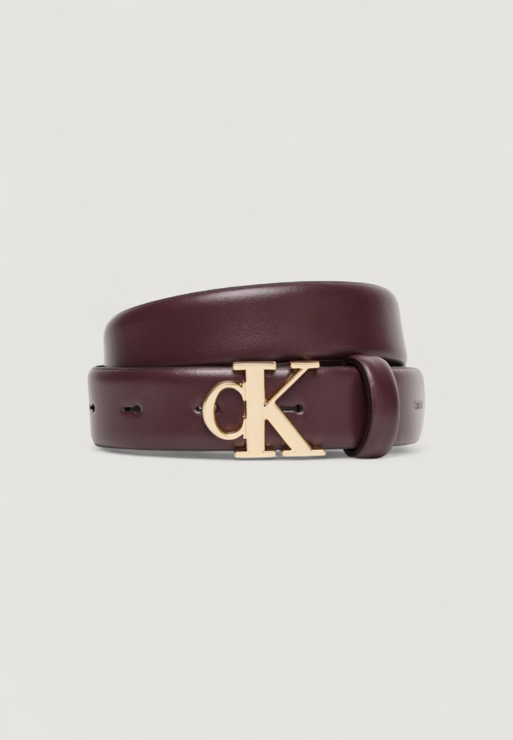 Cinta Calvin Klein CK BUCKLE 30MM FIXED BELT Marrone-Bordeaux - Foto 1