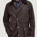 Barbour ASHBY WAX JACKET Marrone Scuro - Foto 1