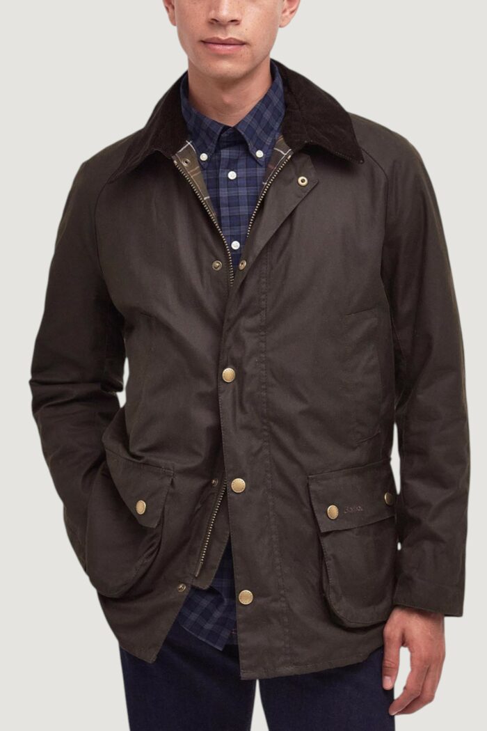 Barbour ASHBY WAX JACKET Marrone Scuro