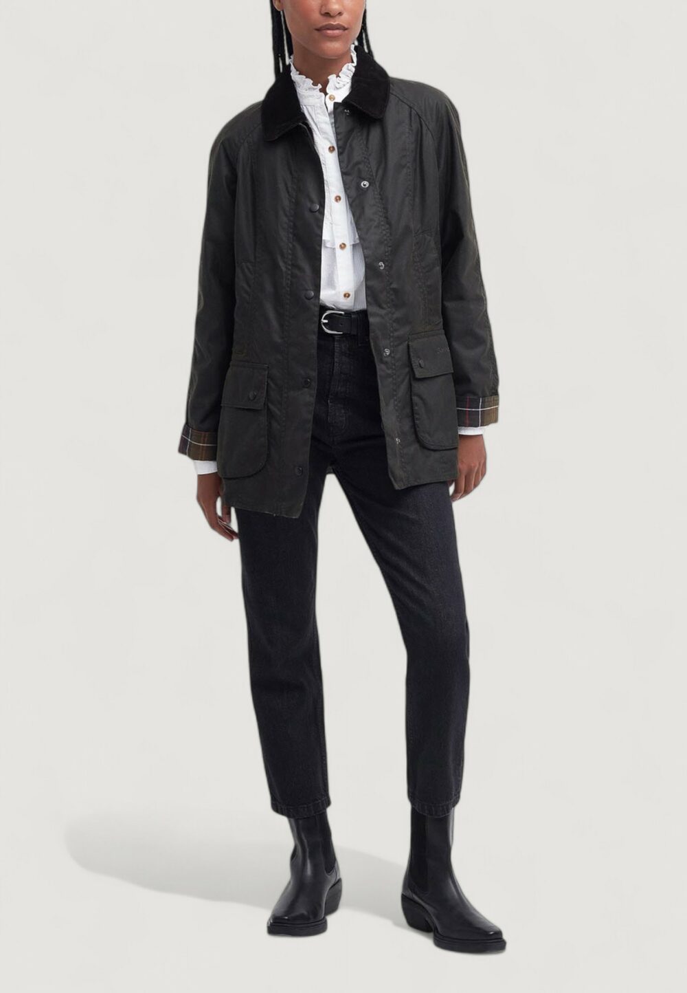 Barbour CLASSIC BEADNELL WAX JACKET Marrone Scuro - Foto 3
