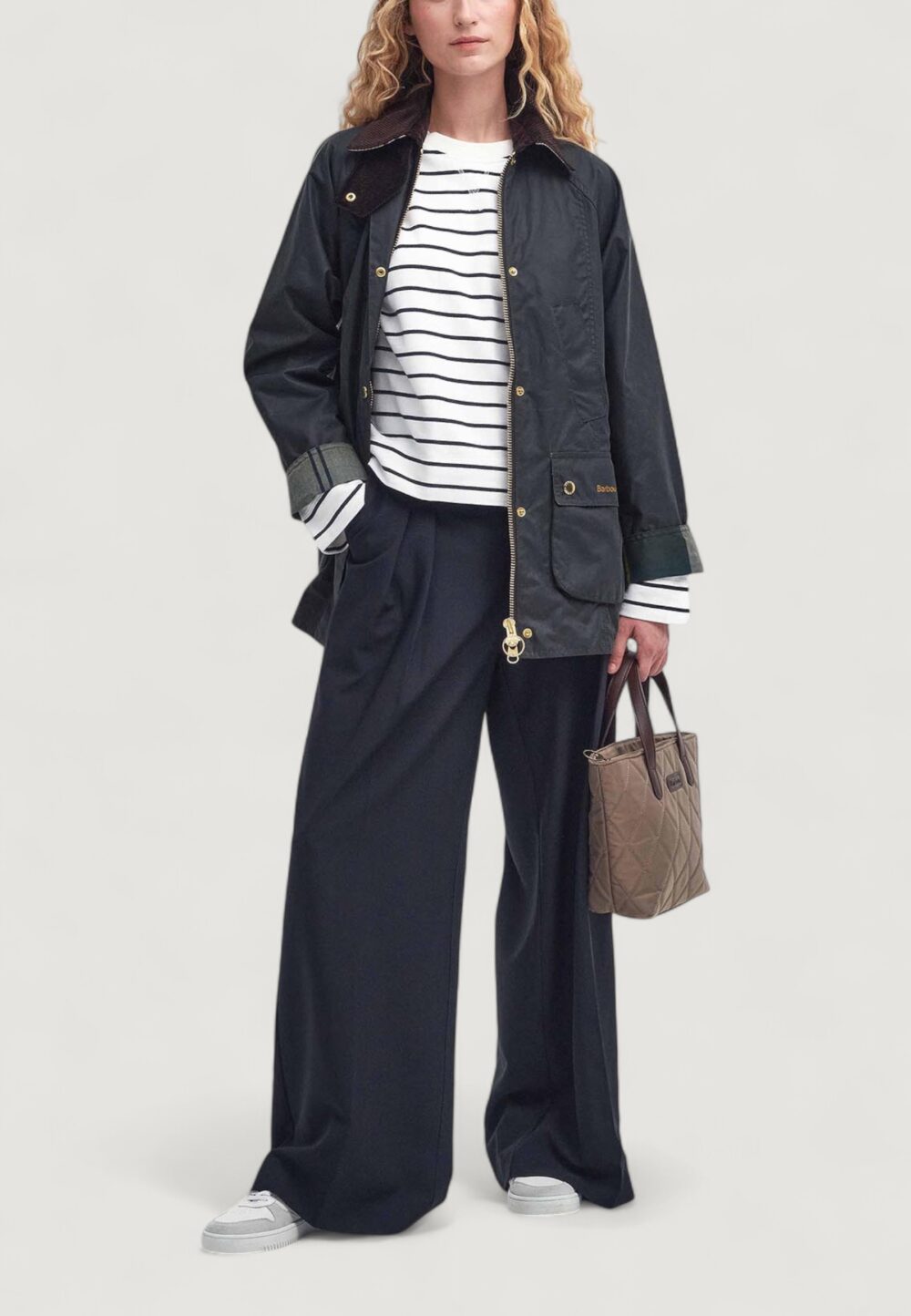 Giacchetto Barbour MODERN BEADNELL WAX Marrone Scuro - Foto 3