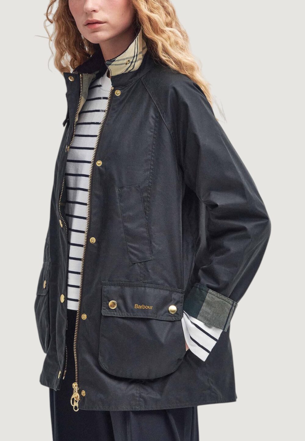 Giacchetto Barbour MODERN BEADNELL WAX Marrone Scuro - Foto 1