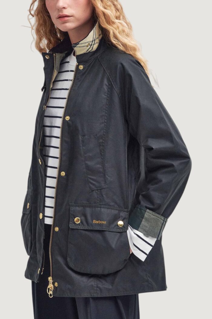 Giacchetto Barbour MODERN BEADNELL WAX Marrone Scuro