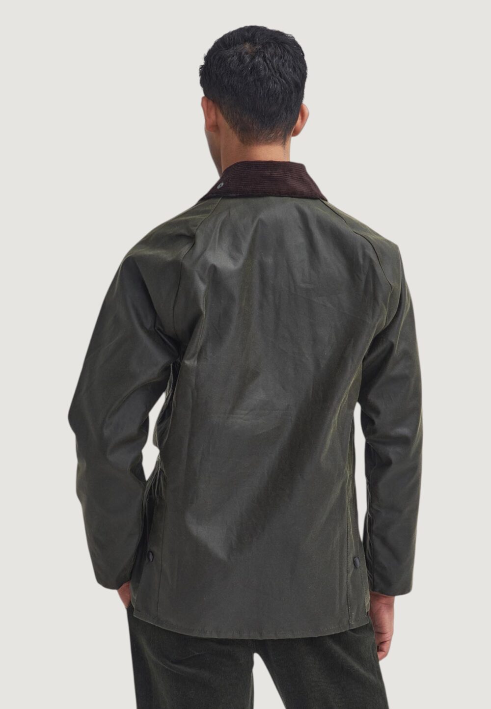 Giacchetto Barbour BEDALE WAX JACKET Verde Oliva - Foto 2