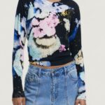 Maglia Desigual JERS_NENUFAR_LACR Azzurro - Foto 1