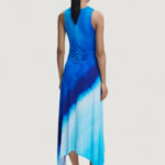 Vestito lungo Desigual REPRIS_VEST_ORBIT Blu - Foto 2