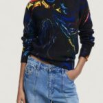 Maglione Desigual JERS_BUTTERFLY_LACROIX Nero - Foto 1