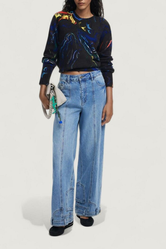 Maglione Desigual JERS_BUTTERFLY_LACROIX Nero – 25WWJF05