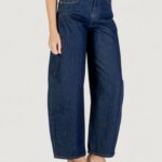 Jeans larghi Only Onltaylor Hw Rinse Barrel Dnm Tai Blue Denim Scuro - Foto 3