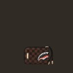 Portafoglio senza portamonete Sprayground SAWTOOTH SHARKS IN PARIS WALLET Marrone - Foto 1