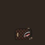 Portafoglio senza portamonete Sprayground SAWTOOTH SHARKS IN PARIS WALLET Marrone - Foto 2